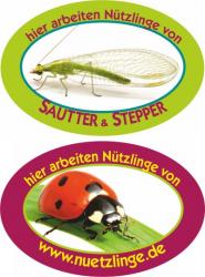 Aufkleber "Biologischer Pflanzenschutz mit Nützlingen" 