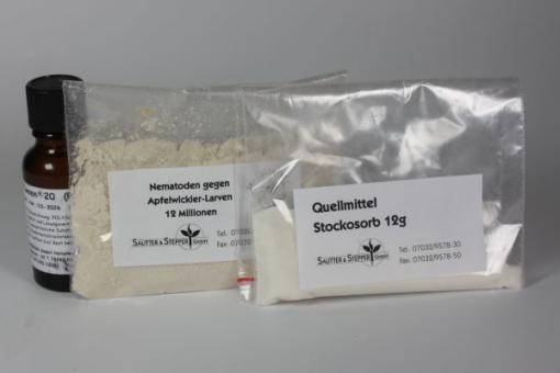Nematoden geg. Apfel- und Pflaumenwickler 12 Mio.mit Netz und Quellmittel 