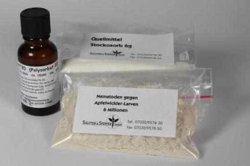 Nematoden geg. Apfel- und Pflaumenwickler 6 Mio. mit Netz- und Quellmittel 