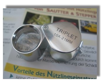 Triplet-Lupe 10-fach 