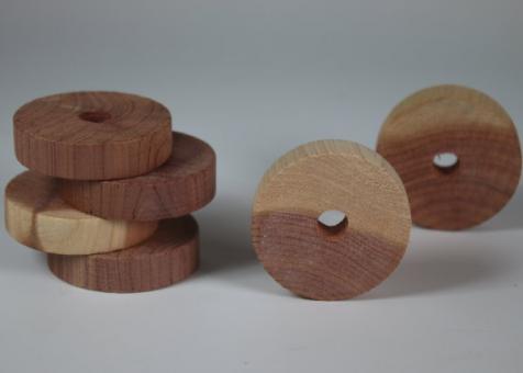 Zedernholzringe 6 Stck. je Packg. 