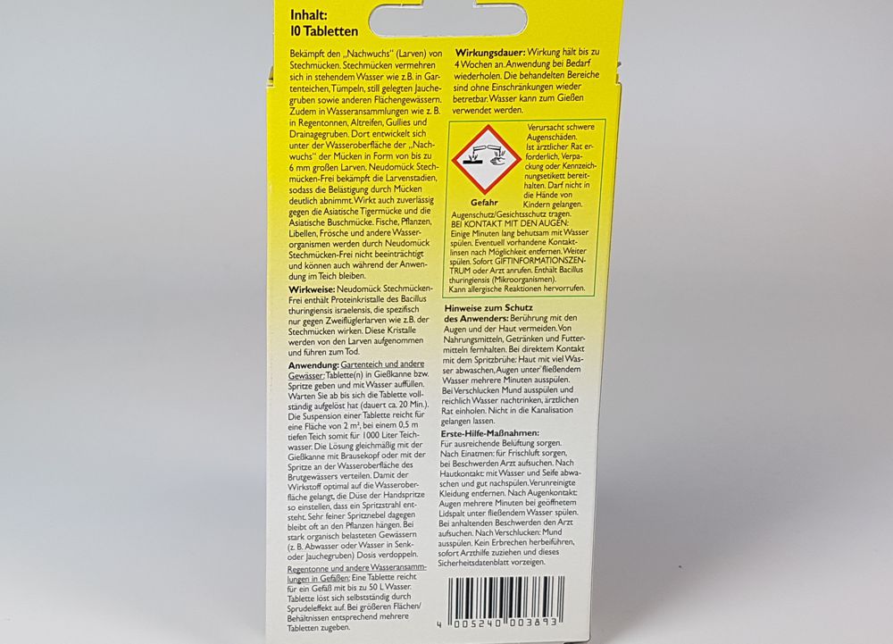 Neudomück® Stechmückenfrei  10 Tabletten/Packg. 